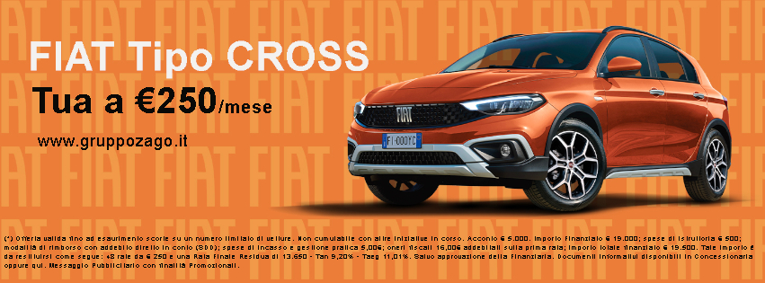 Fiat Tipo KM0 con rata da 250 euro al mese